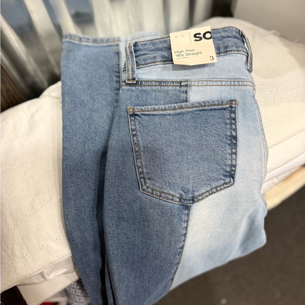 Kohl's SO Women's High Rise Jeans - Light and Medium Blue